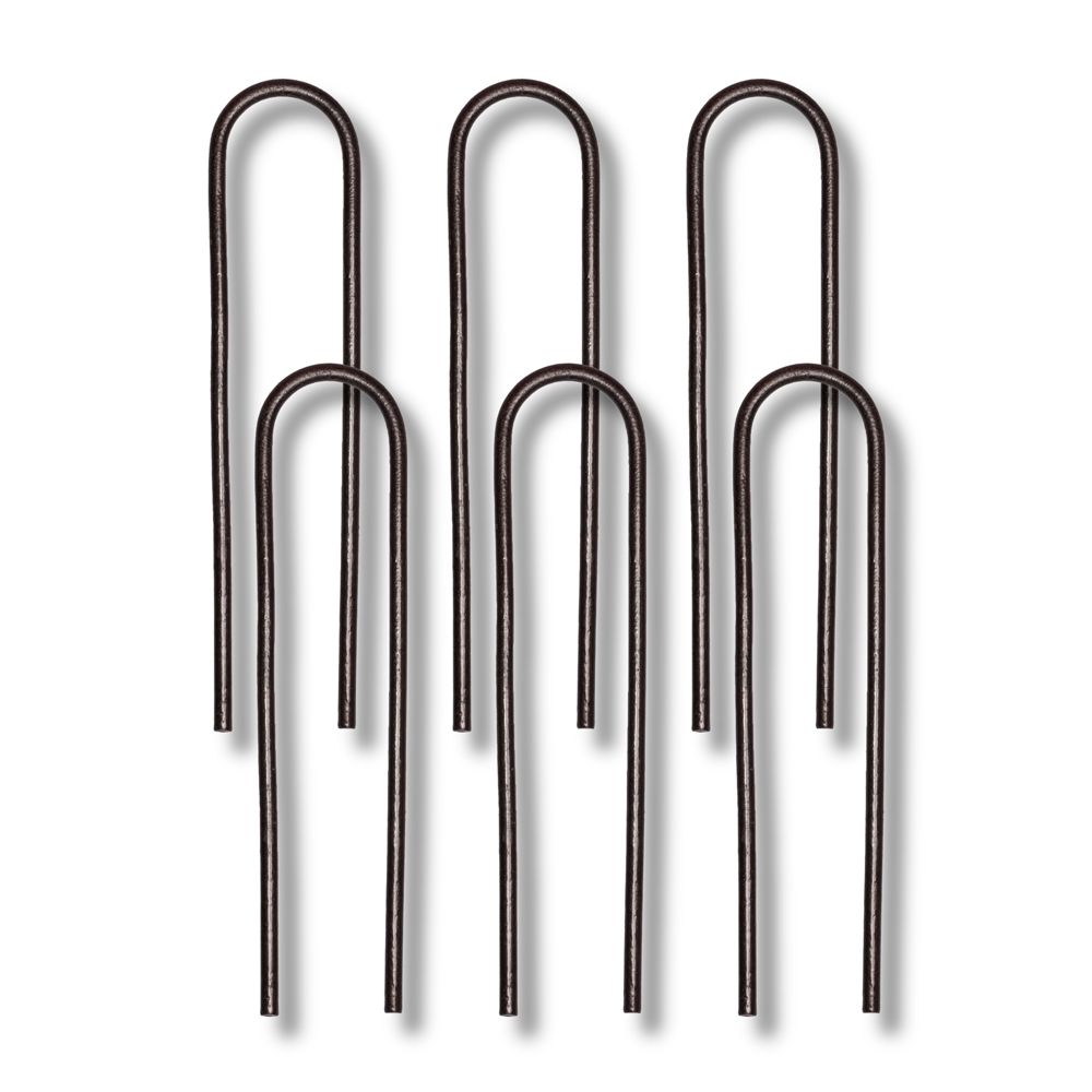 Набор усиленных колышков для палатки в чехле, комплект 6 шт., КДП280/черный