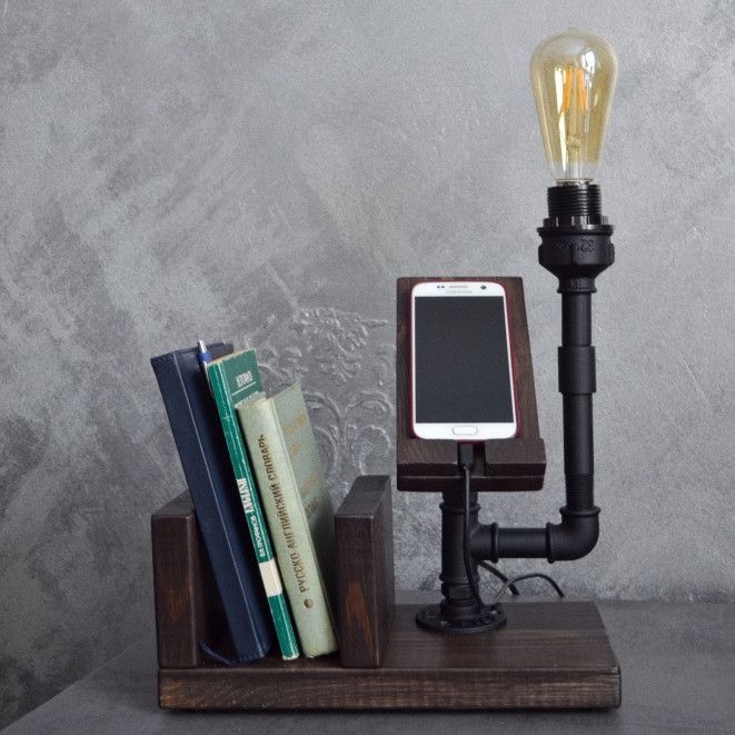 Органайзер для телефона и книг со светильником