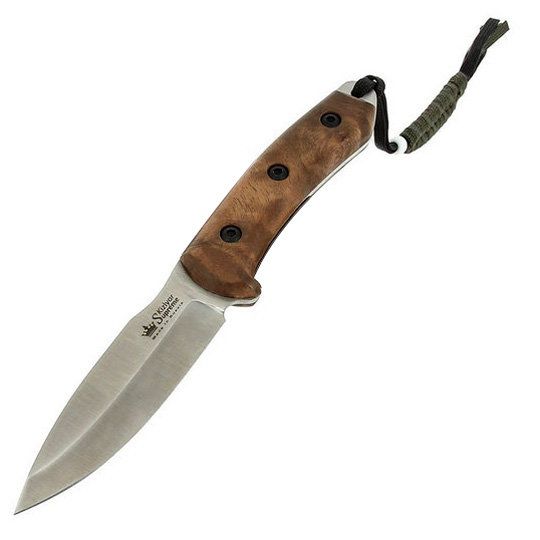 Нож Corsair AUS-8 SW (Stonewash, дерево, кожаный чехол)
