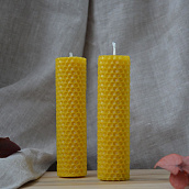 Набор из двух свечей, желтый