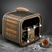 Подарочный набор " Бочка - Бар " настольная, эбеновое дерево