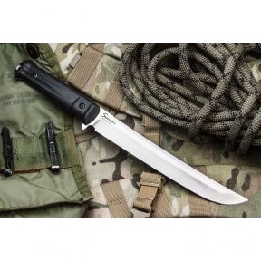 Нож Sensei Aus-8 SW (Stonewash, черная рукоять)
