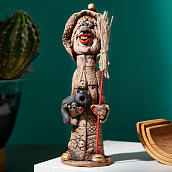 Статуэтка Баба Яга с котом