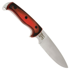 Нож Kizlyar Supreme Shark AUS-8 SW Convex Black Red G10
