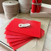 Набор для изготовления свечей из вощины, красный