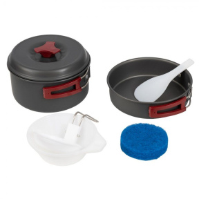 Набор посуды туристической Tramp на 1-2 персоны из анодированного алюминия, TRC-025