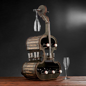 Подарочный набор " Виолончель - бар " мини, эбеновое дерево