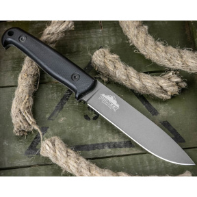 Нож Pioneer Sleipner TW G10-BH-LS (Tackwash, G10 Black Handle, Leather Sheath)