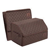 Органайзер автомобильный из экокожи, коричневый