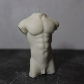 Свеча натуральная ручной работы Man's Body 