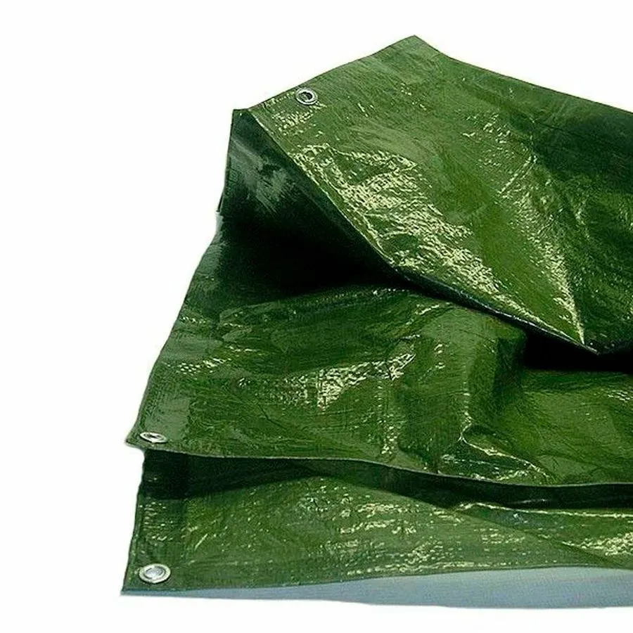 Тент TRAMP LITE 6х8 м Терпаулинг, зеленый (V2), TLTP-005