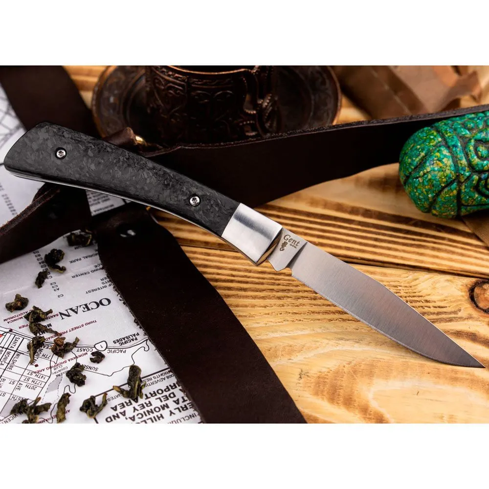 Нож складной Gent D2 S (Сатин, карбон)