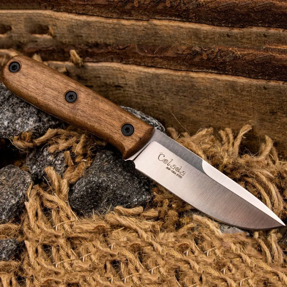 Нож Colada AUS-10 Cobalt SW (Stonewash, деревянная рукоять)